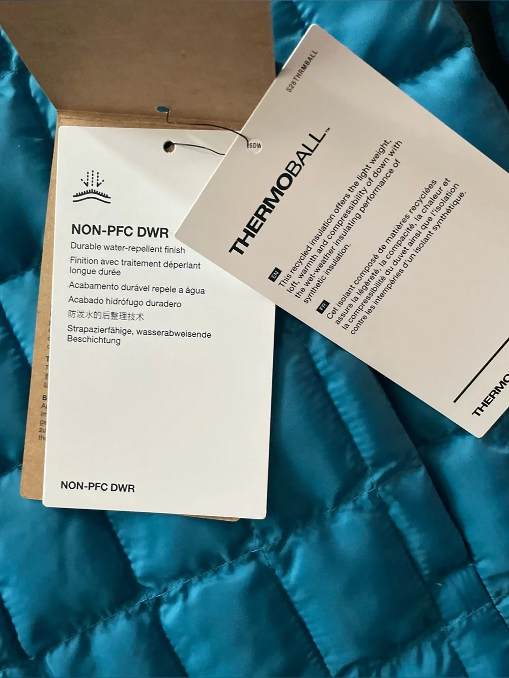 The North Face ThermoBall Insulated Jacket Mens in Digital Steel Blue NEW L